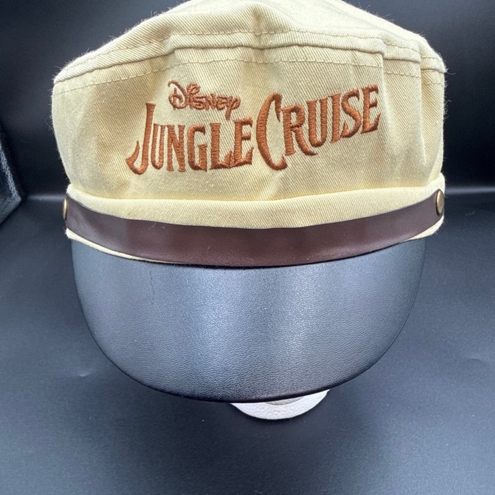 Disney Jungle Cruise Sailor Hat Tan Embroidered Movie Promo OSFM NEW Sealed